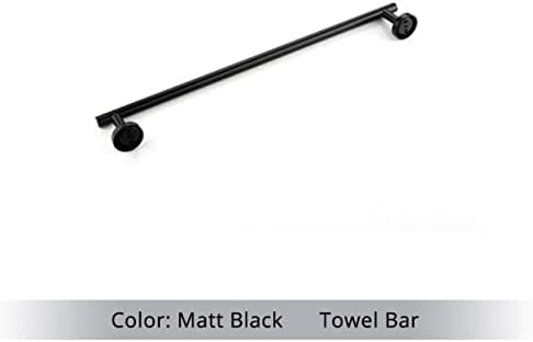 Sturdy Chrome Comfort Towel Bar for Bathroom Black Gold