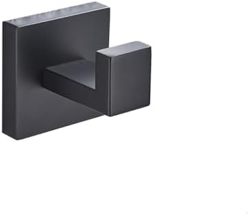 Premium Black Robe Hook Towel Rail for Home and Bathroom Use