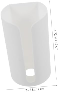 CoolHiya Wall-Mounted Tissue Trash Dispenser Durable Bathroom Organizer White