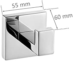 Mirror Chrome Polished Towel Bar Durable Safe for Bathroom Use