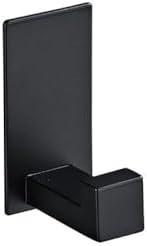 Tidy Bathroom Set - Black Self-Adhesive Towel Bar Holder