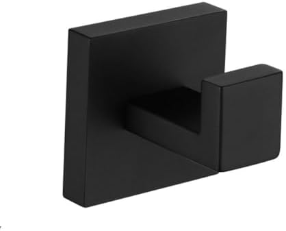 Premium Matt Black Bathroom Towel Bar Set with Chrome Steel Finish