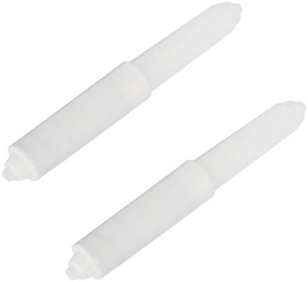 Dogxiong 2-Pack White Toilet Paper Holder Replacement Rod for Bathroom