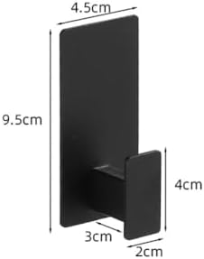 No Drill Stainless Steel Towel Bar Towel Ring Black