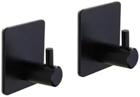 Matte Black Bath Hardware Set Foldable Towel Rack with 2 Pieces