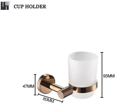 Rose Gold Wall-Mounted Towel Bar Set