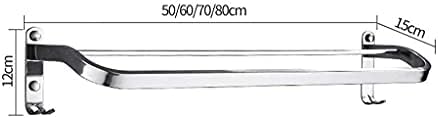 Sturdy Silver Bath Towel Holder Easy Install