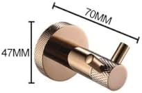 Sturdy Rose Gold Wall-Mounted Towel Bar 4 Pcs Double Hook Set