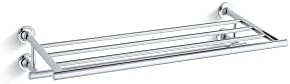 KOH Premium Chrome Bathroom Towel Shelf