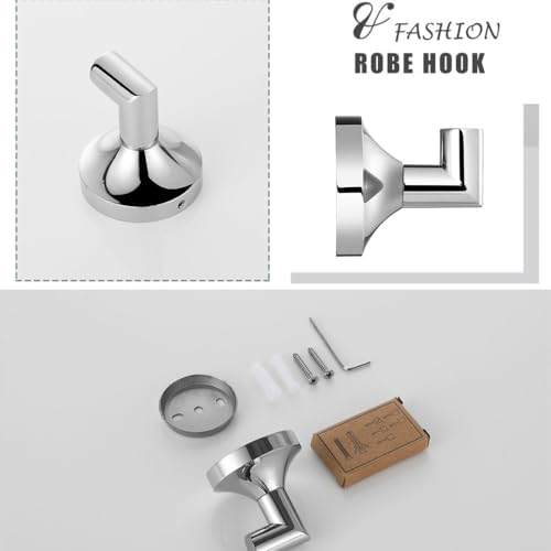 Chrome bath accessory set for durability and style