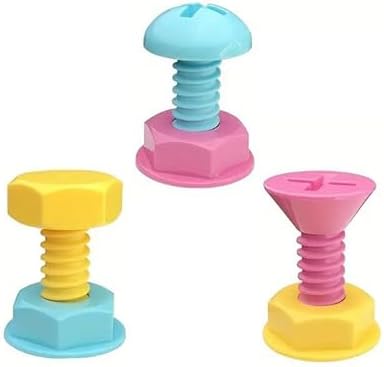 3-Piece Screw-Shaped Adhesive Wall Hooks for Home Use