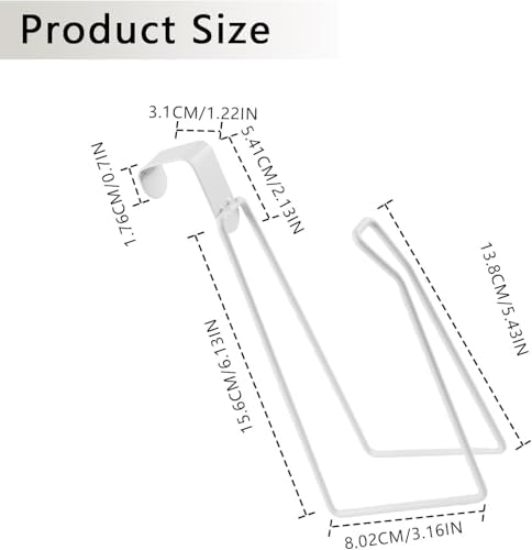 Efficient Toilet Paper Holder Small Space Storage Solution