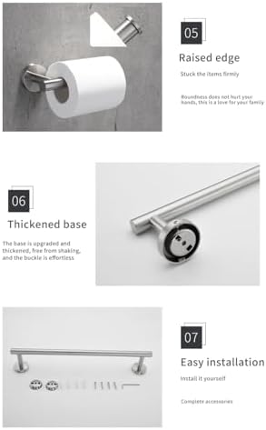 Premium Stainless Steel Round Towel Bar with Hidden Design