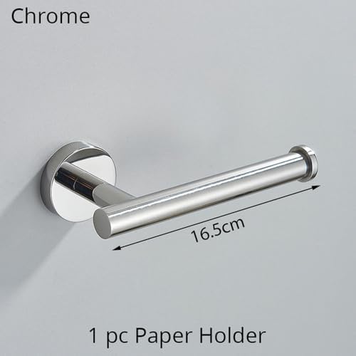 Stylish Bathroom Organization Set - Wall Shelf Holder for Towels Toilet Rolls