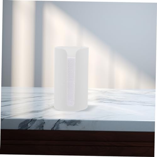 CoolHiya Wall-Mounted Tissue Trash Dispenser Durable Bathroom Organizer White