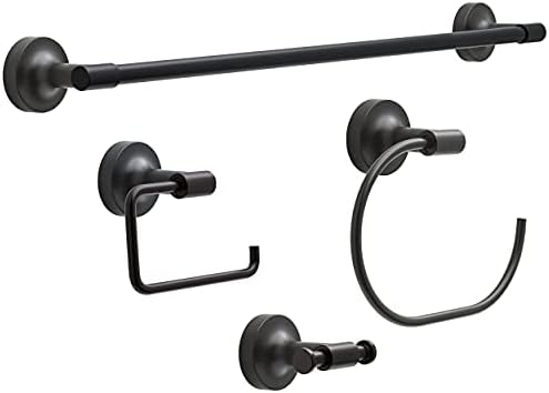 Franklin Brass Voisin 2-Pack Double Towel Hook Matte Black Robbie-Friendly Design
