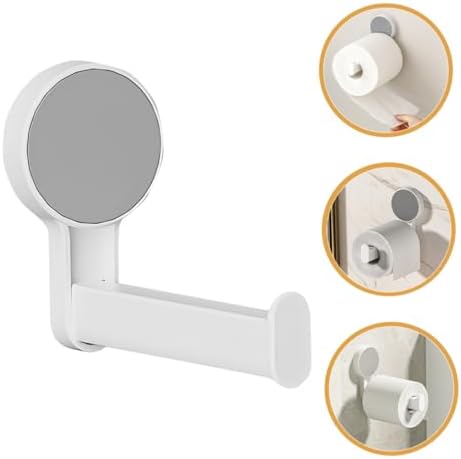 Space-Saving White Bathroom Towel Holder