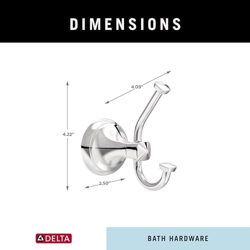 Delta towel hook Polished Chrome Durable Bath Accessories for Home Use