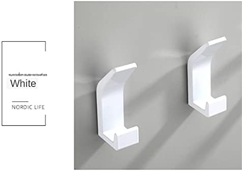 5-Piece Towel Hook Set - Black White for Home Use