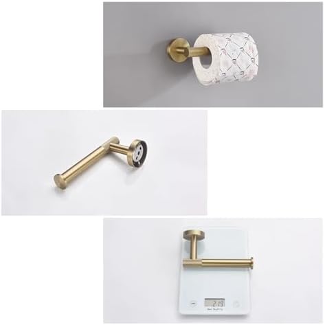 WANGKENSU Gold-Painted Bathroom Towel Bar System