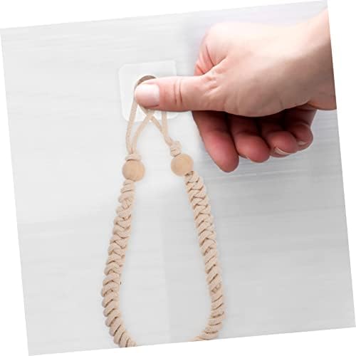 Hemobllo Retro Beige Cotton Rope Toilet Paper Holder