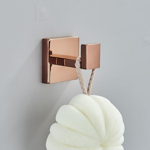 Sturdy Rust-Proof Rose Golden Bath Hardware Set for Homes