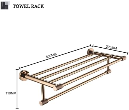 Rose Gold Wall-Mounted Towel Bar