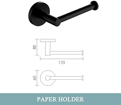 Elegant Black Bathroom Hardware Set