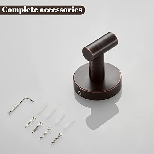 BigBig Home Bronze Towel Hooks Oil rubbed Bathroom Robe Hook for Kitchen