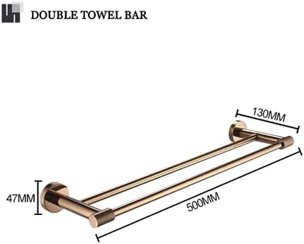 High-Quality Rose Gold Wall-Mounted Towel Bar