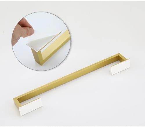 IsolaY Punched Brushed Gold Towel Rail Paper Holder Stainless Steel Bath Hardware