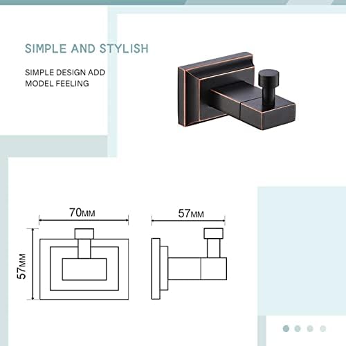 Sturdy Black Bathroom Towel Hook