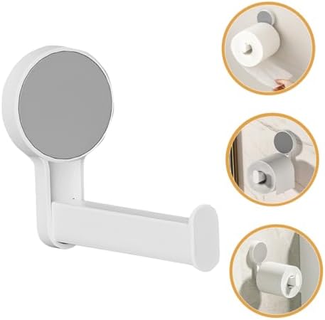 Space-Saving White Wall-Mounted Towel Rack for Bathroom