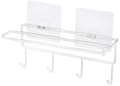 Hemoton Flexible Round Bead Towel Rack