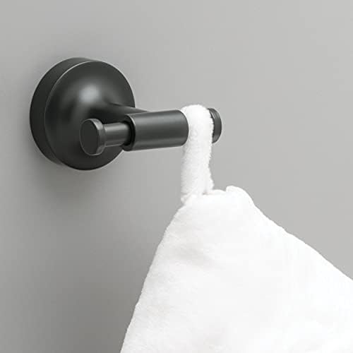 Franklin Brass Voisin 2-Pack Double Towel Hook Matte Black Robbie-Friendly Design
