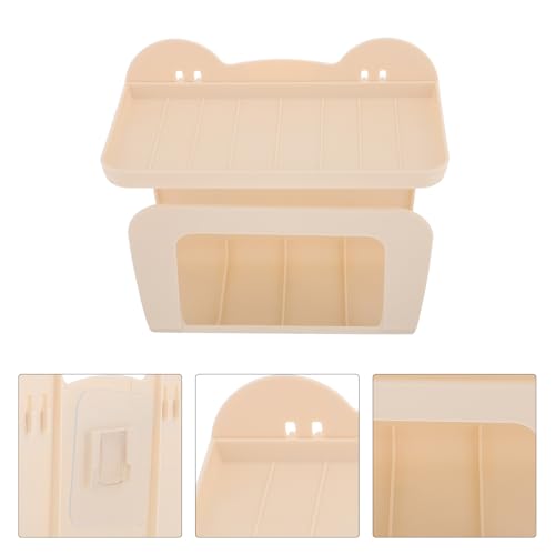FRCOLOR Rustic Bathroom Organizer with Phone Shelf