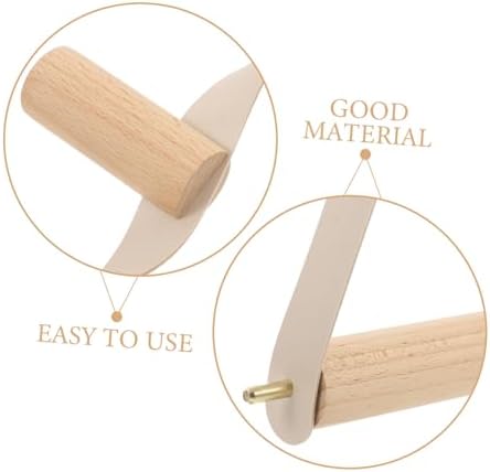 Gadpiparty Wooden Toilet Paper Holder Wall-Mounted Napkin Rack