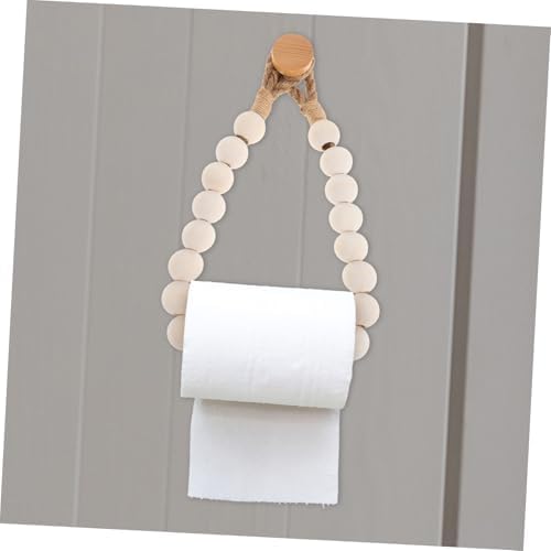 Rope Wood Bead Holder for Toilets More