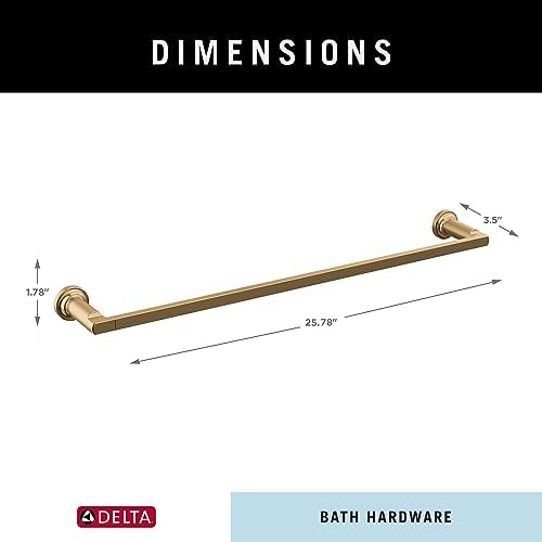 Delta Tetra 1-Pack Bahrain bronzed 24 towel rack for the bathroom