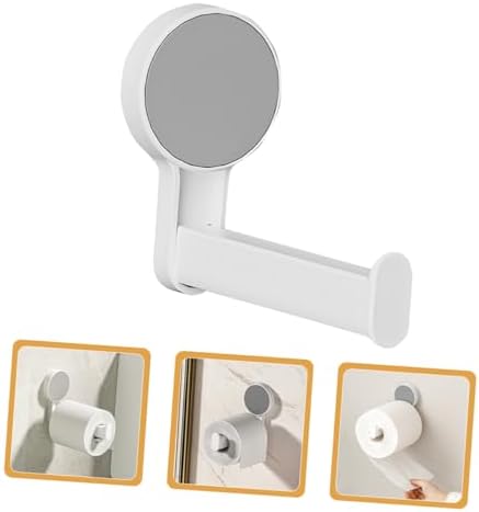 Space-Saving White Wall-Mounted Towel Rack for Bathroom