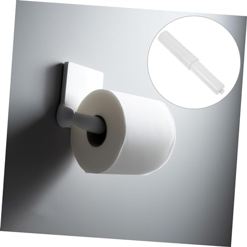 Sturdy Plastic Bathroom Kitchen Toilet Paper Holder Slippage Prevents Telescoping Design