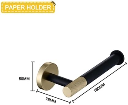 Stainless Steel Bathroom Hardware Set Wall-Mounted Towel Rack Coat Hook Rustproof Durable