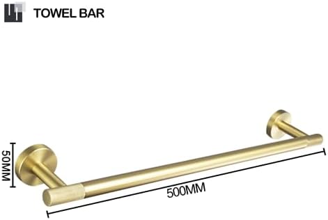 Stylish Durable 4-Piece Towel Bar for Gold Finish Bathroom Setup