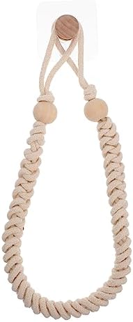 Hemobllo Retro Beige Cotton Rope Toilet Paper Holder