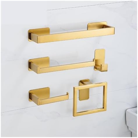 304 Stainless Steel Towel Bar Set 3-Piece Black