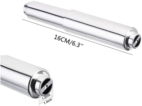 5 x Silver Toilet Paper Holder for Bathroom Kitchen Use