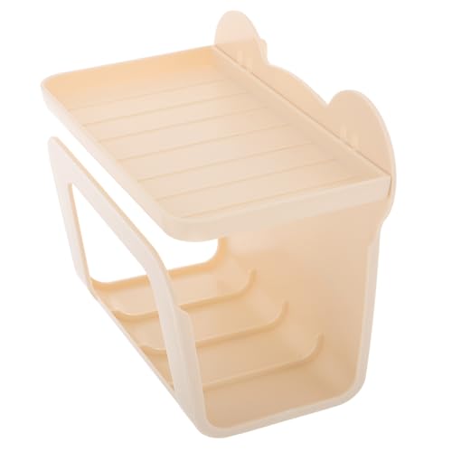 FRCOLOR Rustic Bathroom Organizer with Phone Shelf
