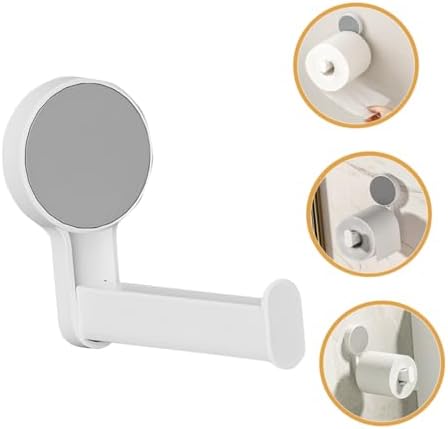 Wall-Mount Toilet Paper Holder Towel Rack for Bathroom Storage