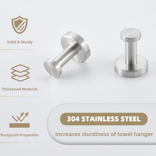 Premium 304 Stainless Steel Towel Hook