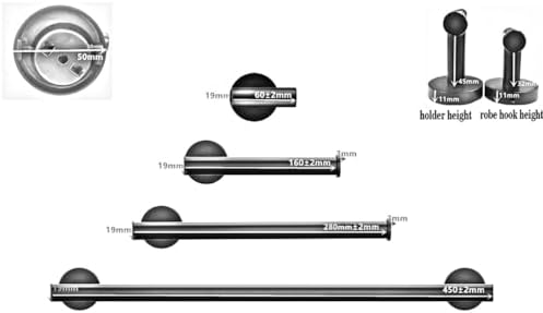 Sturdy Polished Surface Bathroom Towel Bar Hanger